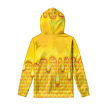 Sweet Honey Bee Hive Print Pullover Hoodie