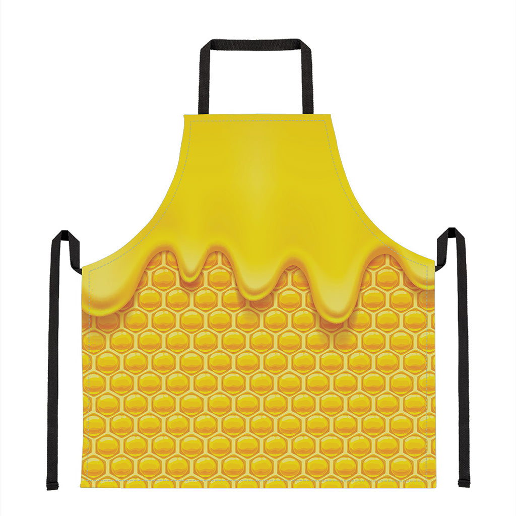 Sweet Honey Honeycomb Print Apron