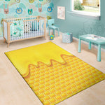 Sweet Honey Honeycomb Print Area Rug