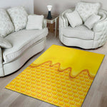 Sweet Honey Honeycomb Print Area Rug