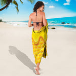Sweet Honey Honeycomb Print Beach Sarong Wrap