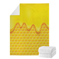 Sweet Honey Honeycomb Print Blanket