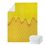 Sweet Honey Honeycomb Print Blanket
