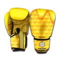 Sweet Honey Honeycomb Print Boxing Gloves