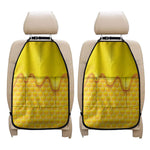 Sweet Honey Honeycomb Print Car Seat Organizers