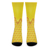 Sweet Honey Honeycomb Print Crew Socks