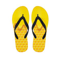Sweet Honey Honeycomb Print Flip Flops