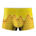 Sweet Honey Honeycomb Print Men's Boxer Briefs