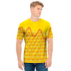 Sweet Honey Honeycomb Print Men's T-Shirt