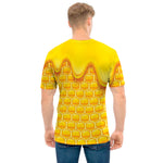 Sweet Honey Honeycomb Print Men's T-Shirt