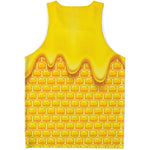 Sweet Honey Honeycomb Print Men's Tank Top