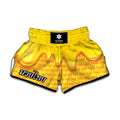 Sweet Honey Honeycomb Print Muay Thai Boxing Shorts