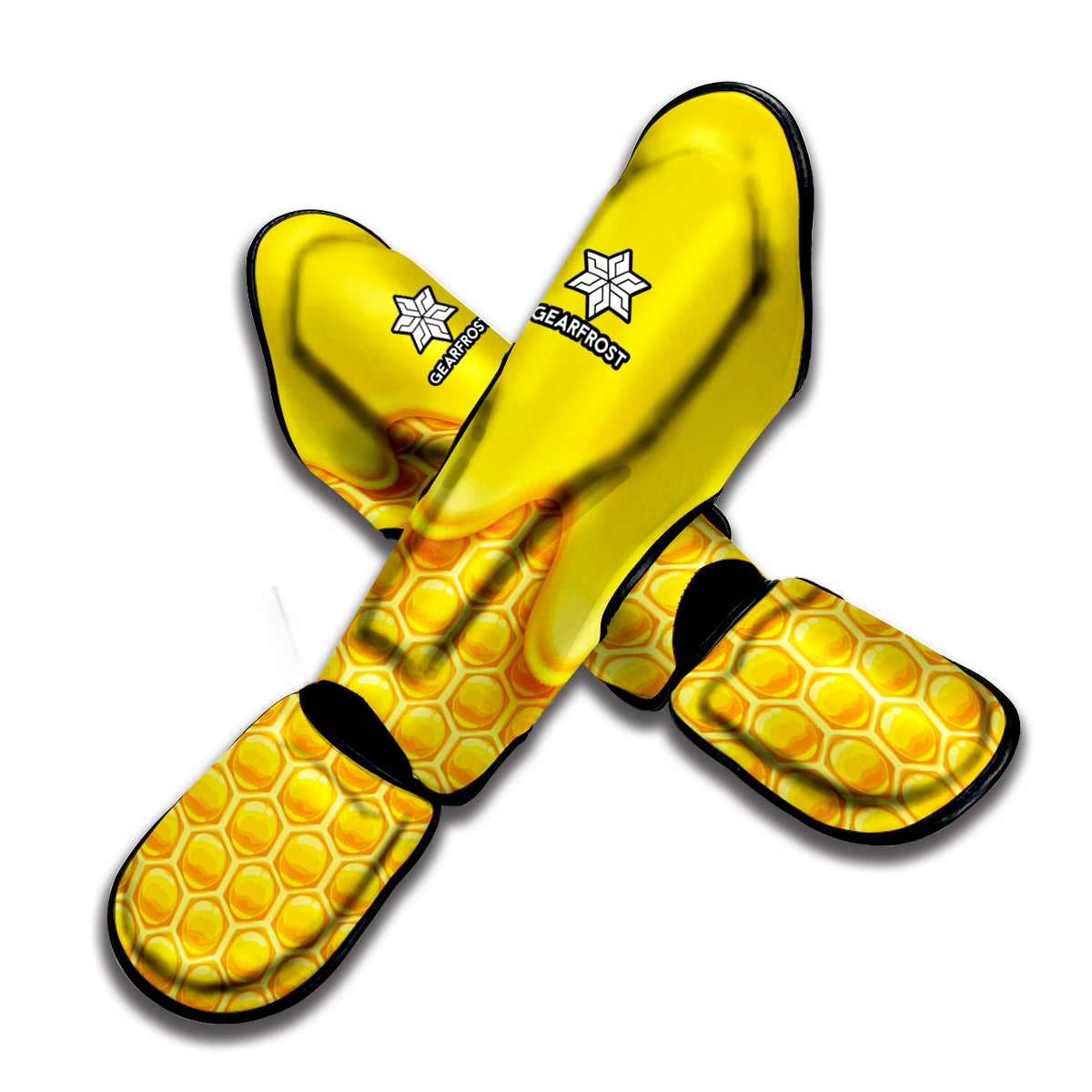 Sweet Honey Honeycomb Print Muay Thai Shin Guard