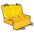 Sweet Honey Honeycomb Print Pet Car Back Seat Cover