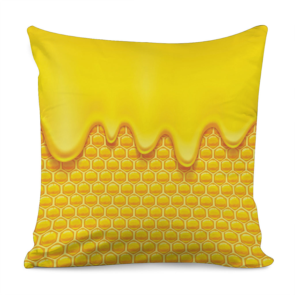 Sweet Honey Honeycomb Print Pillow Cover