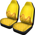 Sweet Honey Honeycomb Print Universal Fit Car Seat Covers