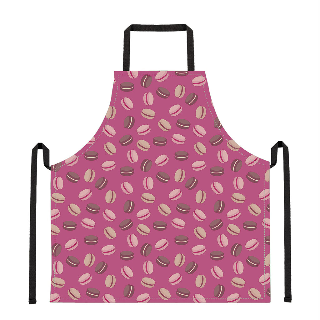 Sweet Macarons Pattern Print Apron