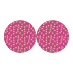 Sweet Macarons Pattern Print Car Coasters