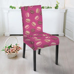 Sweet Macarons Pattern Print Dining Chair Slipcover