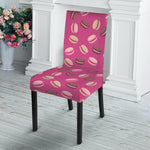 Sweet Macarons Pattern Print Dining Chair Slipcover
