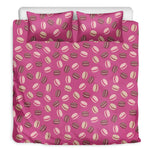Sweet Macarons Pattern Print Duvet Cover Bedding Set