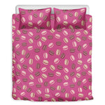 Sweet Macarons Pattern Print Duvet Cover Bedding Set
