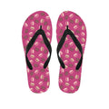 Sweet Macarons Pattern Print Flip Flops