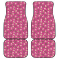 Sweet Macarons Pattern Print Front and Back Car Floor Mats