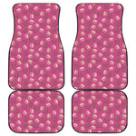 Sweet Macarons Pattern Print Front and Back Car Floor Mats