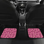 Sweet Macarons Pattern Print Front and Back Car Floor Mats