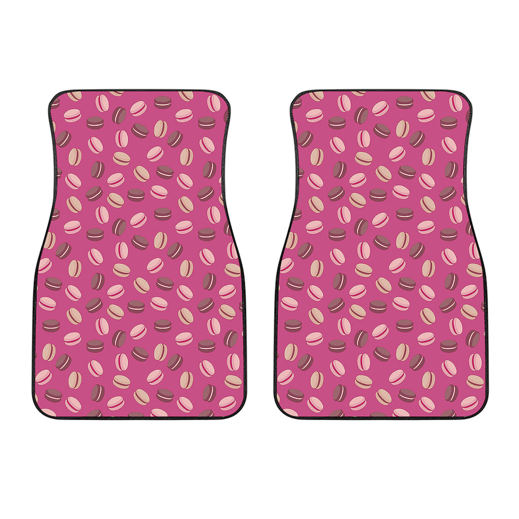 Sweet Macarons Pattern Print Front Car Floor Mats