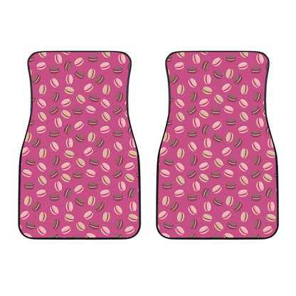 Sweet Macarons Pattern Print Front Car Floor Mats
