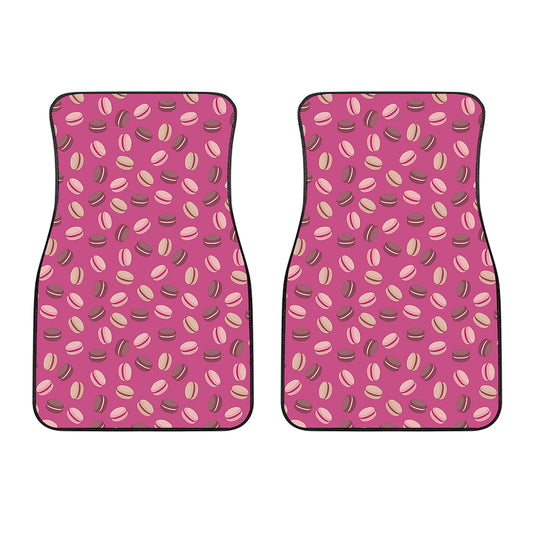Sweet Macarons Pattern Print Front Car Floor Mats