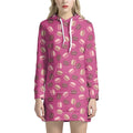 Sweet Macarons Pattern Print Pullover Hoodie Dress