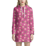 Sweet Macarons Pattern Print Hoodie Dress