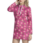 Sweet Macarons Pattern Print Hoodie Dress