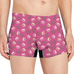 Sweet Macarons Pattern Print Men's Boxer Briefs
