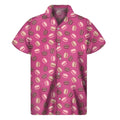 Sweet Macarons Pattern Print Men's Short Sleeve Shirt