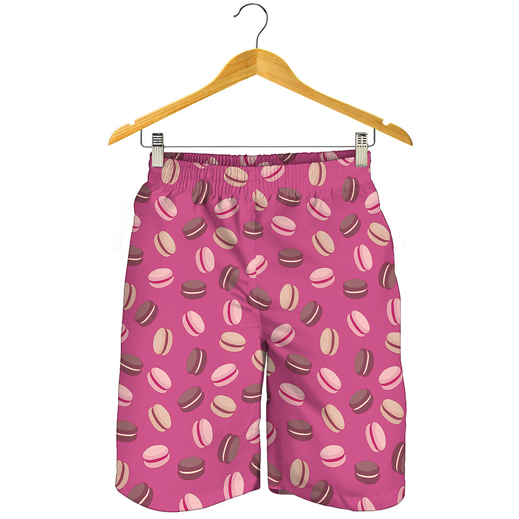 Sweet Macarons Pattern Print Men's Shorts
