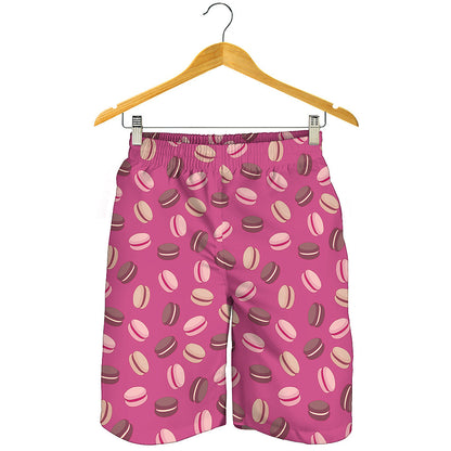Sweet Macarons Pattern Print Men's Shorts