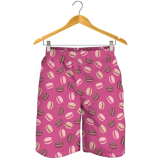 Sweet Macarons Pattern Print Men's Shorts