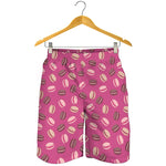 Sweet Macarons Pattern Print Men's Shorts