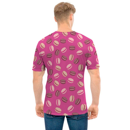 Sweet Macarons Pattern Print Men's T-Shirt