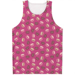 Sweet Macarons Pattern Print Men's Tank Top