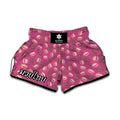 Sweet Macarons Pattern Print Muay Thai Boxing Shorts
