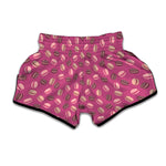 Sweet Macarons Pattern Print Muay Thai Boxing Shorts