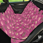 Sweet Macarons Pattern Print Pet Car Back Seat Cover