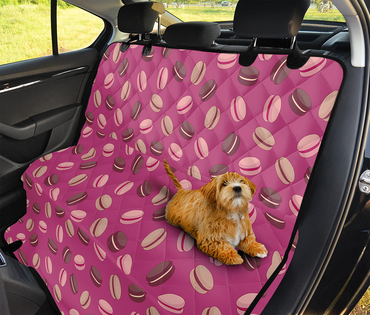 Sweet Macarons Pattern Print Pet Car Back Seat Cover