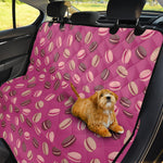 Sweet Macarons Pattern Print Pet Car Back Seat Cover