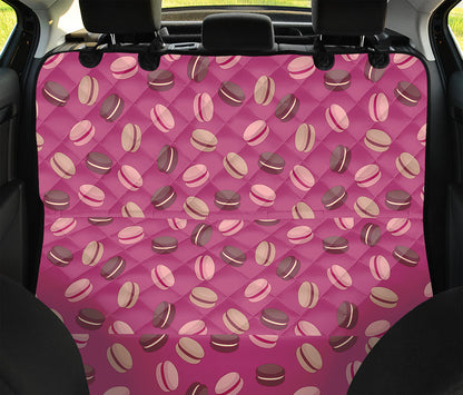 Sweet Macarons Pattern Print Pet Car Back Seat Cover